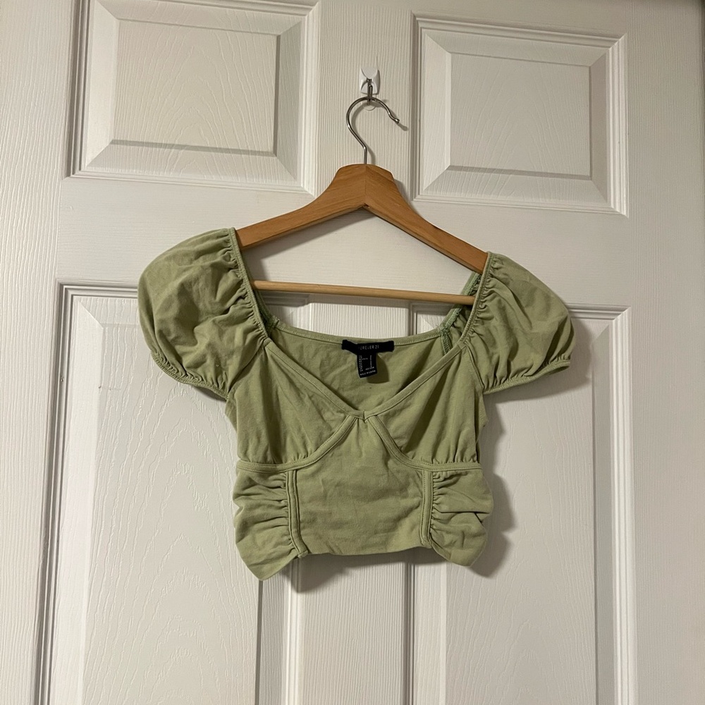 sage green top